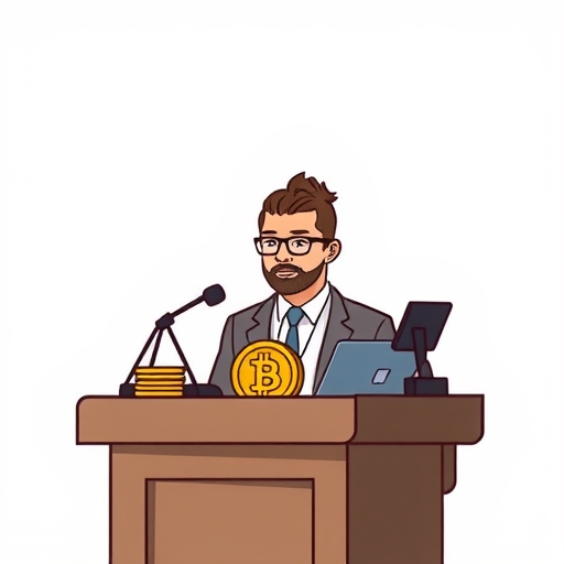 一位金融監管者正在監督市場運作