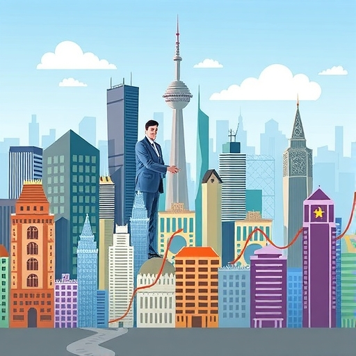 顯示上升趨勢的圖表和數據