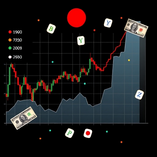 在金融市場中進行貨幣趨勢分析的示意圖