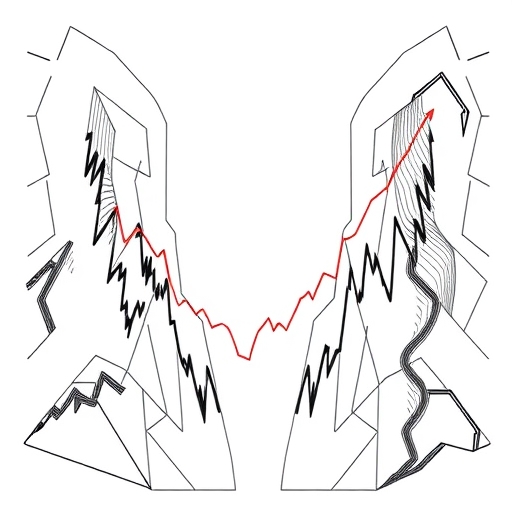 股市價格缺口回填(緩解)的圖示