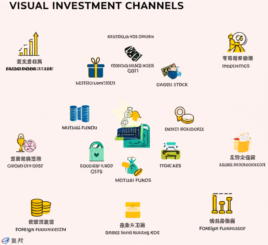 投資A股管道示意圖，展示複委託、滬港通、ETF三種方式