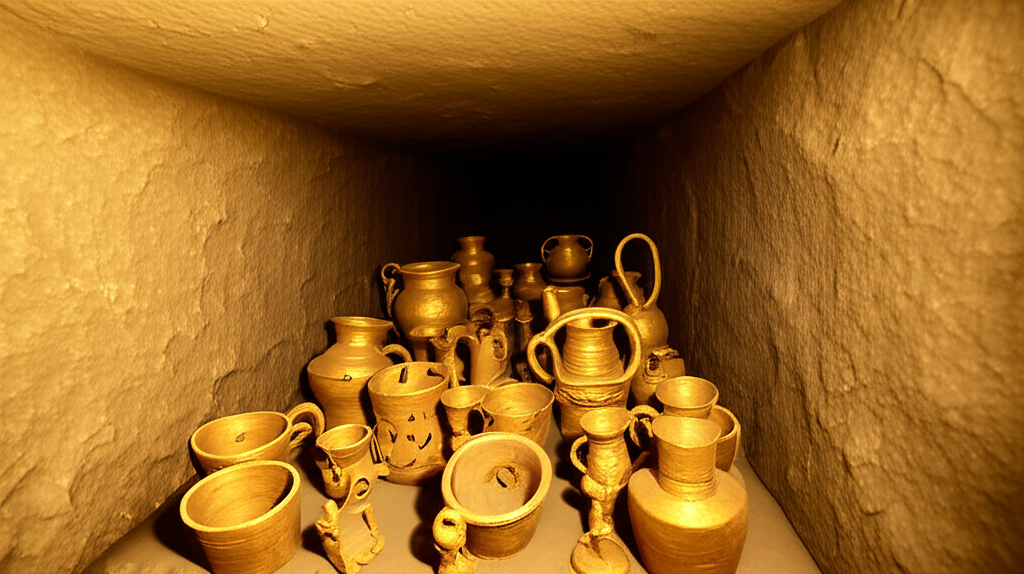 古代陵墓中的黃金器物，展現黃金跨越千年的價值傳承