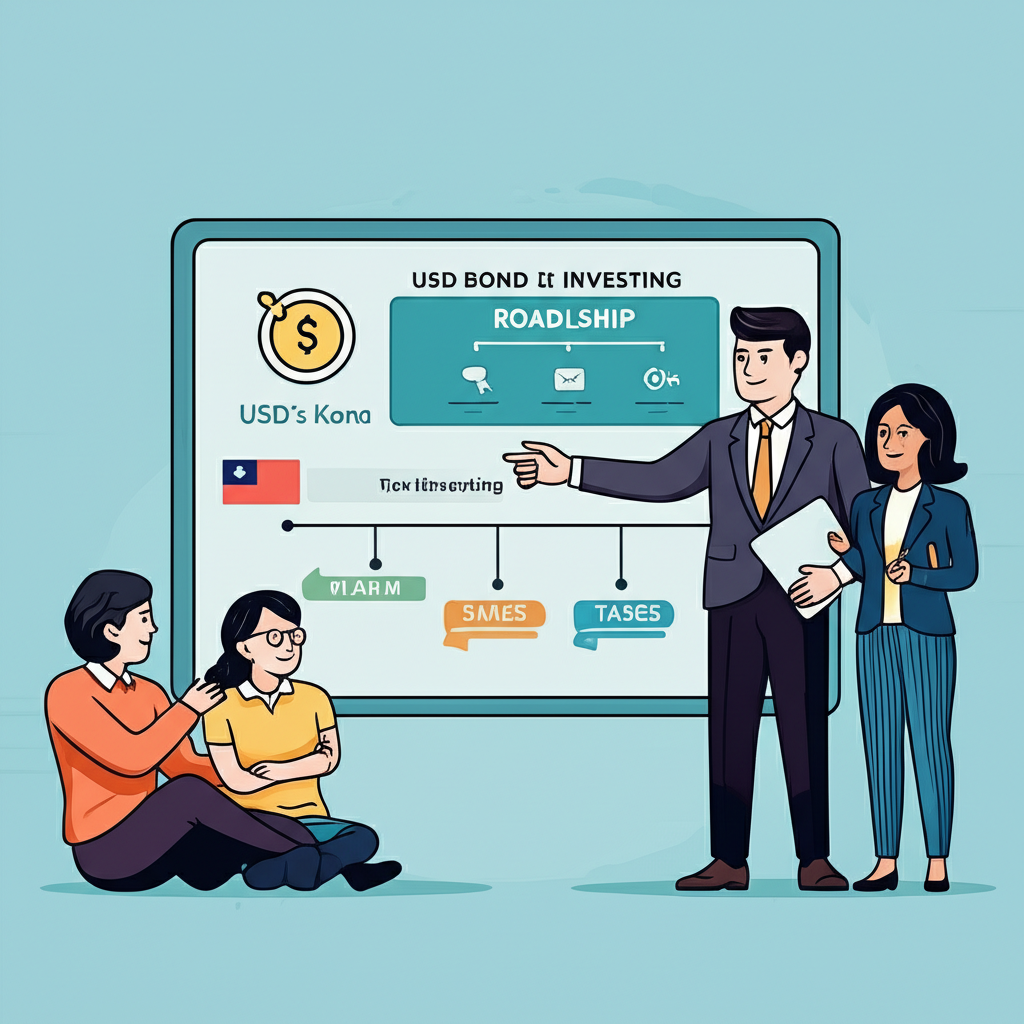 金融專家引導台灣與香港投資者透過數位介面探索美元債券投資路線圖,包括平台、稅務與市場時機