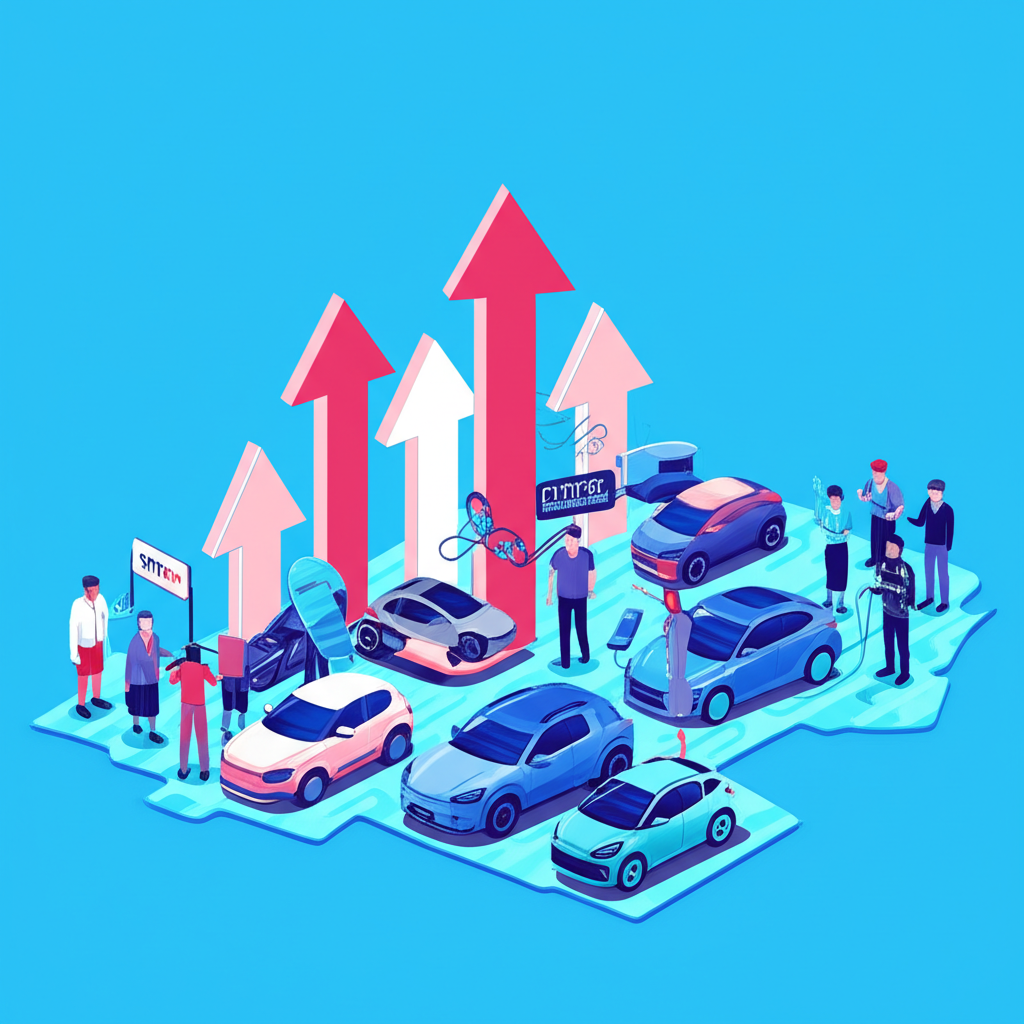 深圳地圖上多元創新中國公司象徵成長與新經濟向上箭頭