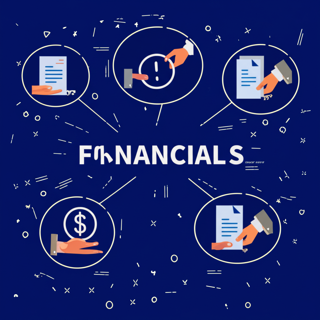 金融術語插圖，包含買空賣空放空符號與文件交換，代表信用交易與保證金概念