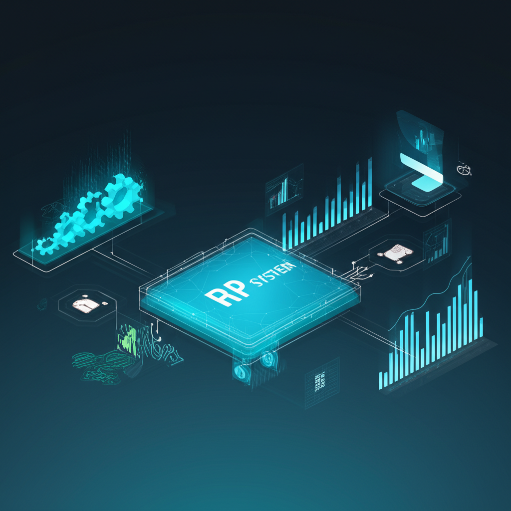 數位轉型效益示意圖：自動化任務與數據分析透過ERP系統優化供應鏈，降低成本並提升效率