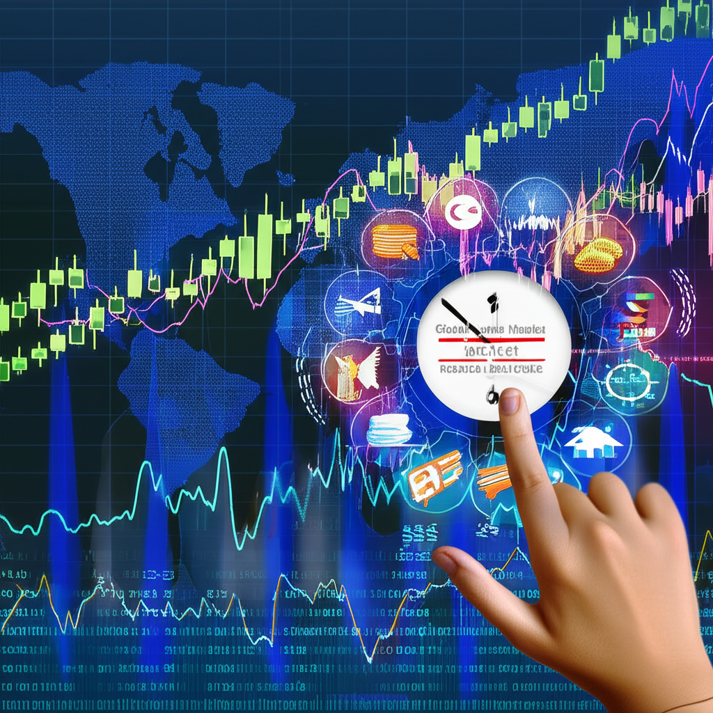 全球市場波動圖示,包括圖表、CPI發布時鐘和經濟指標指針