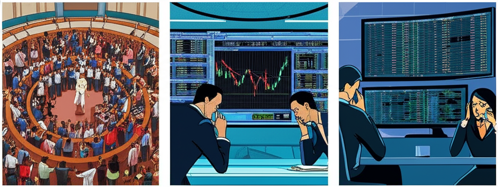 LME三種交易模式示意圖:圈內、電子盤與電話交易